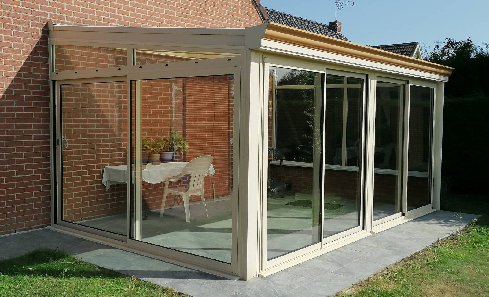 Transformation pergola en véranda Béthune