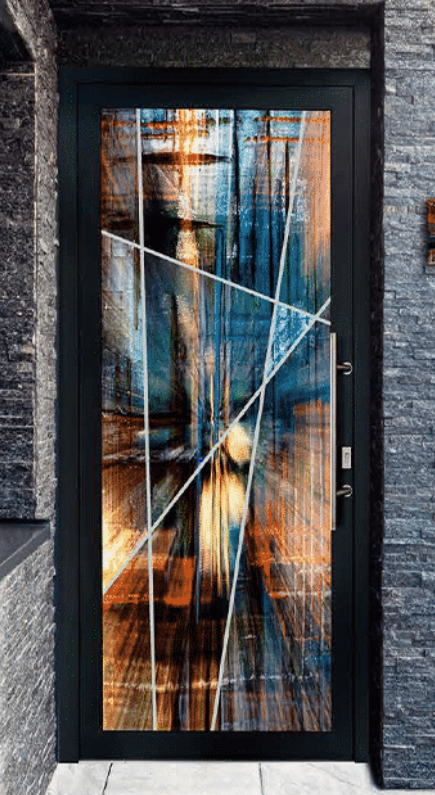 Porte d'entrée contemporaine en verre Béthune