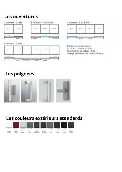 Coulissant alu à ouvrant caché Béthune